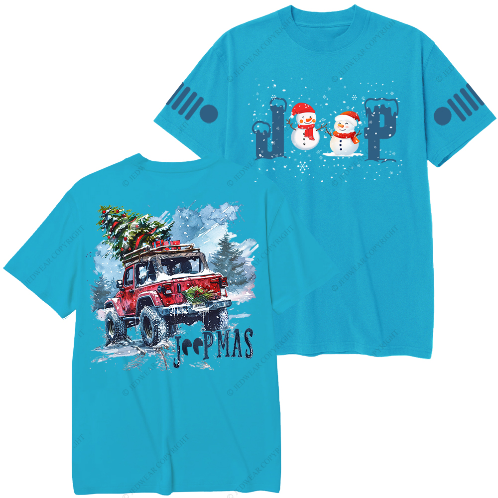 Snowflake Forest Merry Christmas Snowman Jp T-Shirt