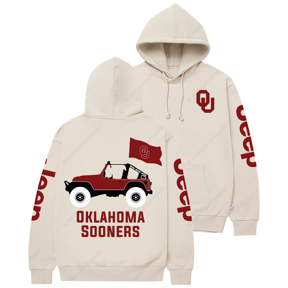Oklahoma Sooners Football Jp Casual Hoodie