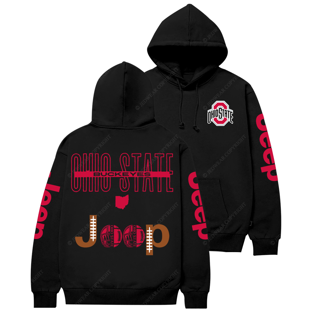 Buckeyes The Ohio State University Football Jp Casual Hoodie