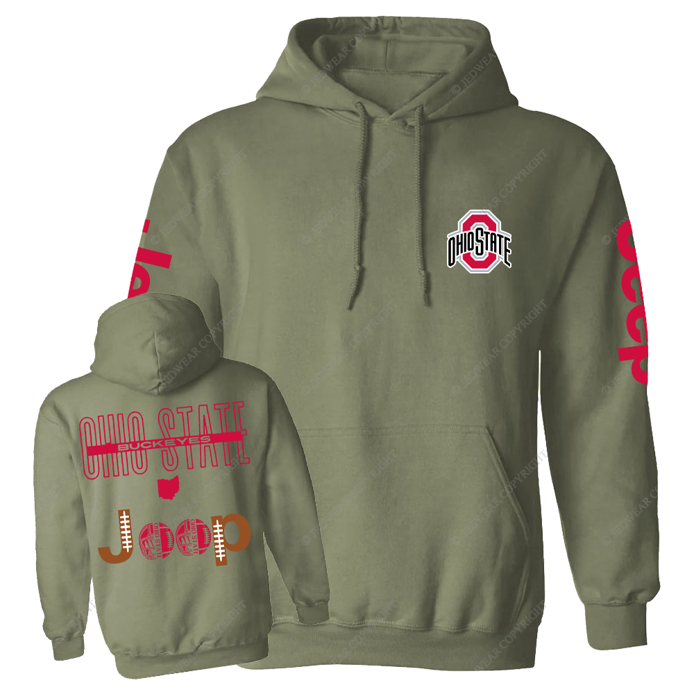 Buckeyes The Ohio State University Football Jp Casual Hoodie