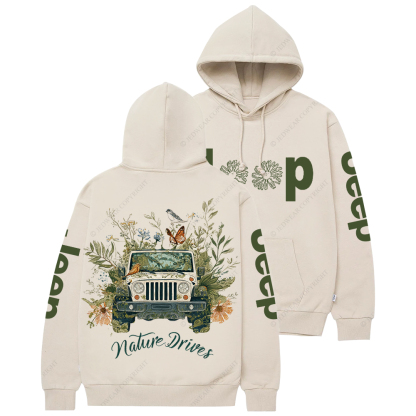 Nature Drives Flower Jp Casual Hoodie