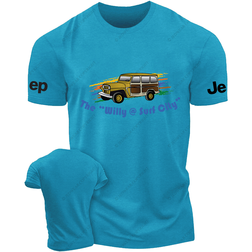 The Willy Surf City Four-Wheeled Vehicles Driving On City Roads JP T-Shirt