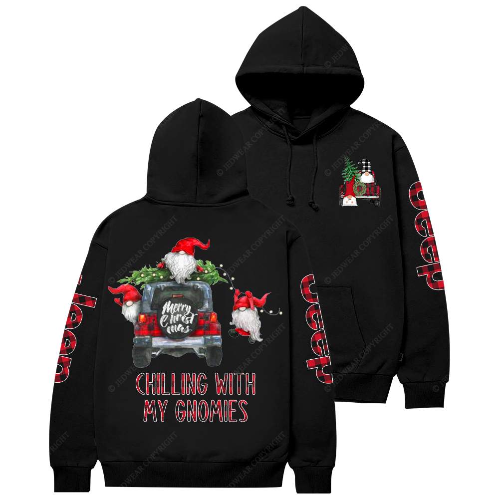Chilling With My Gnomies Christmas Jp Casual Hoodie