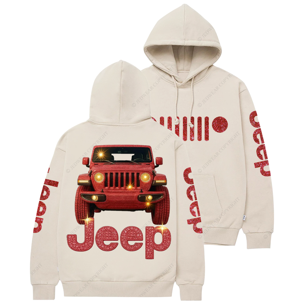 Red Bling Car Jp Casual Hoodie
