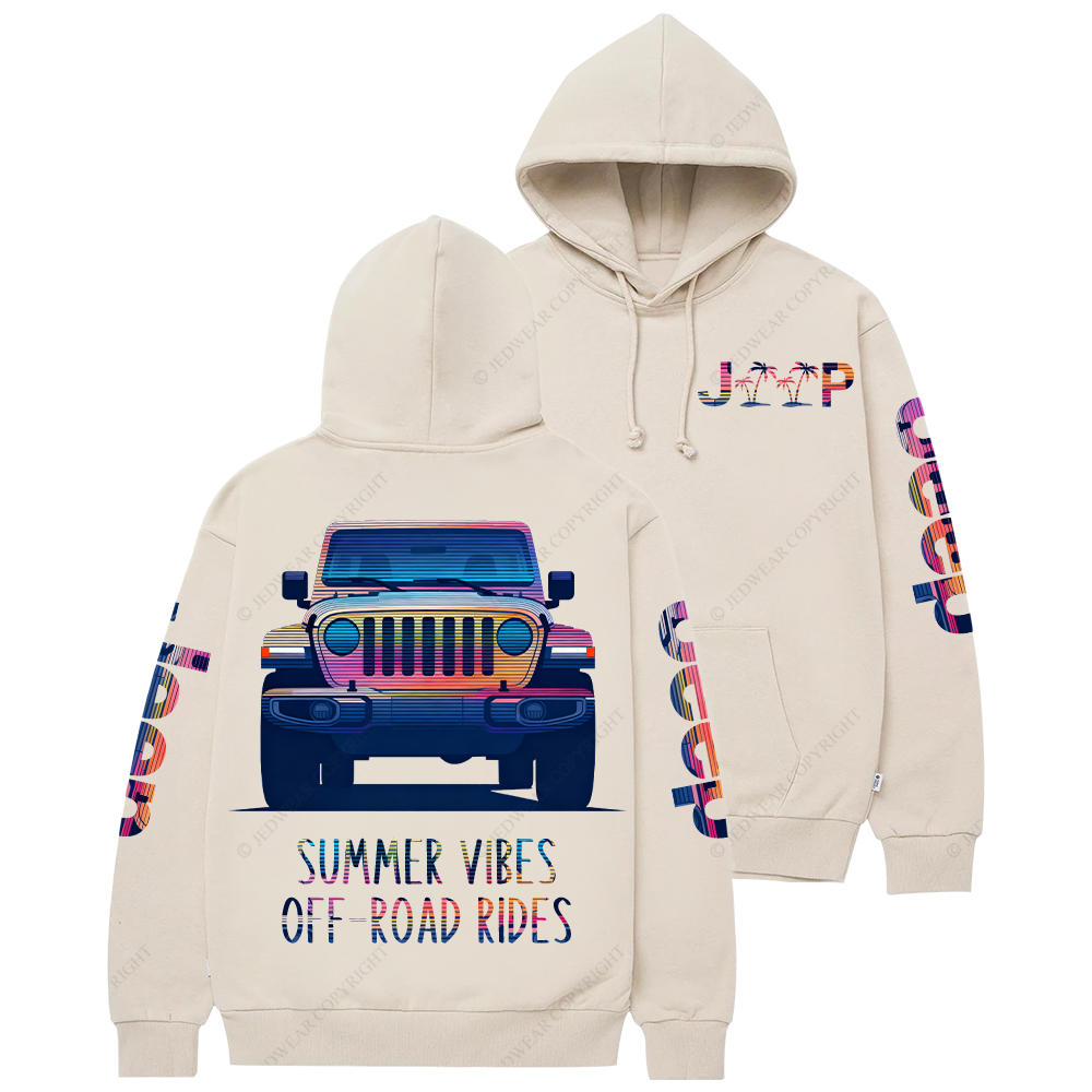 Summer Vibes Off-Road Rides Jp Casual Hoodie