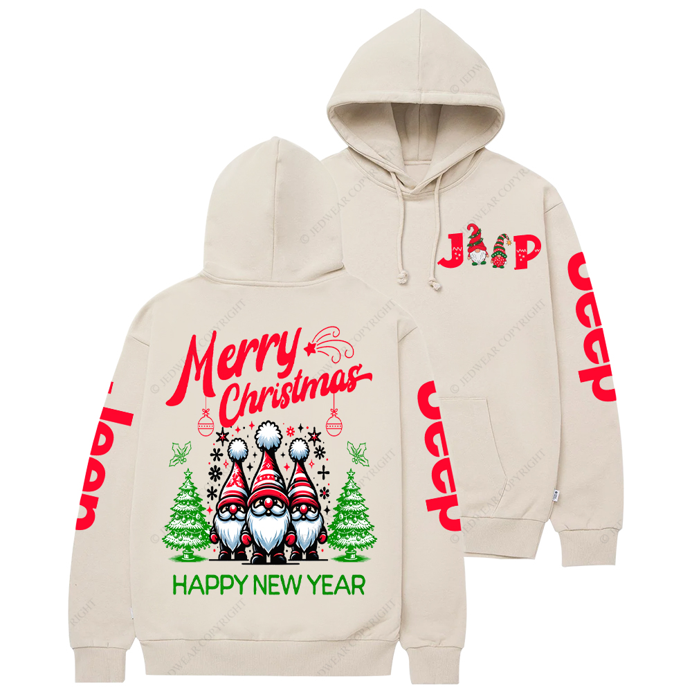 Christmas Gnomes Greeting Jp Casual Hoodie
