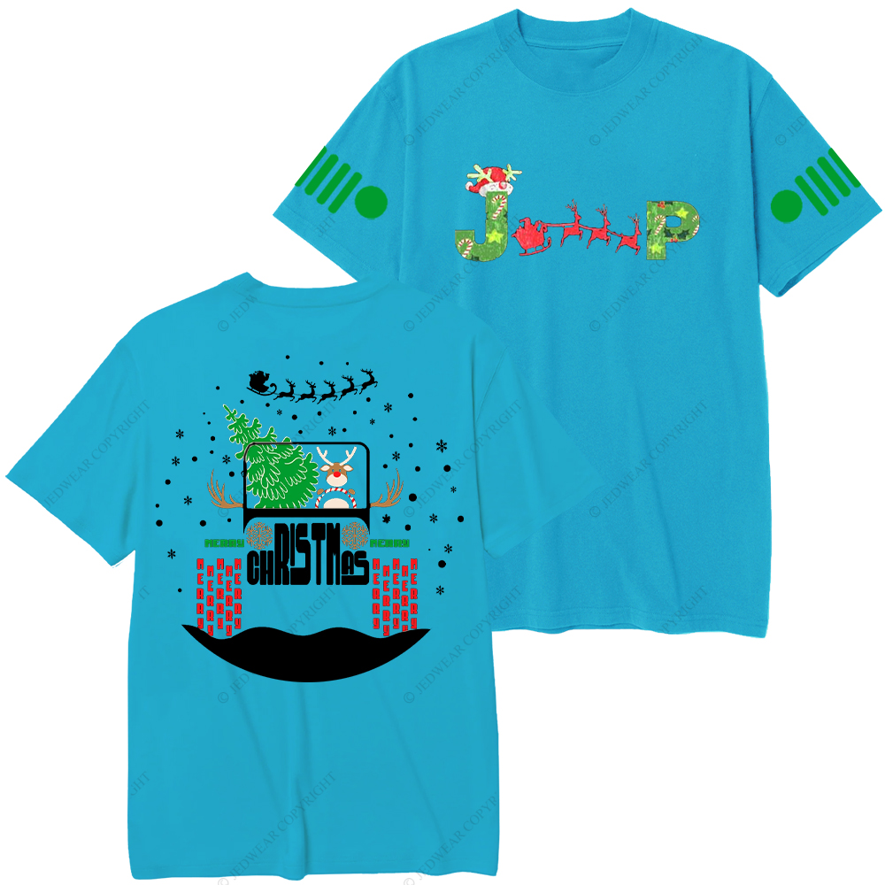 Reindeer Off Road Car Christmas Jp T-Shirt