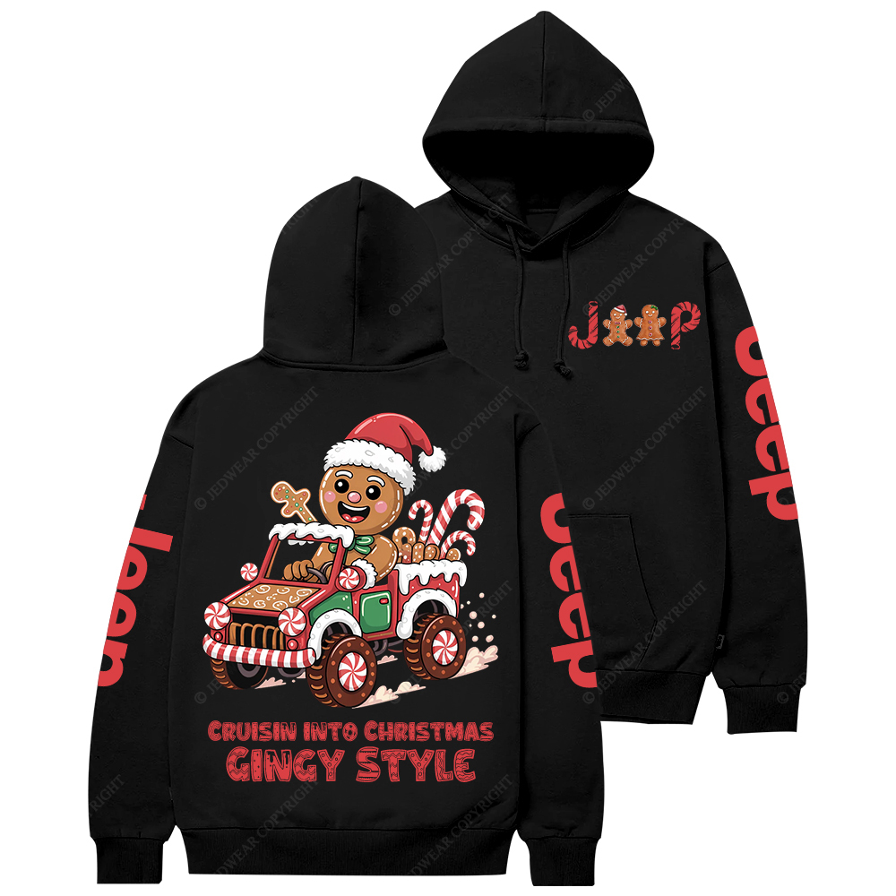 Cruisin Into Christmas Gingy Style Jp Casual Hoodie