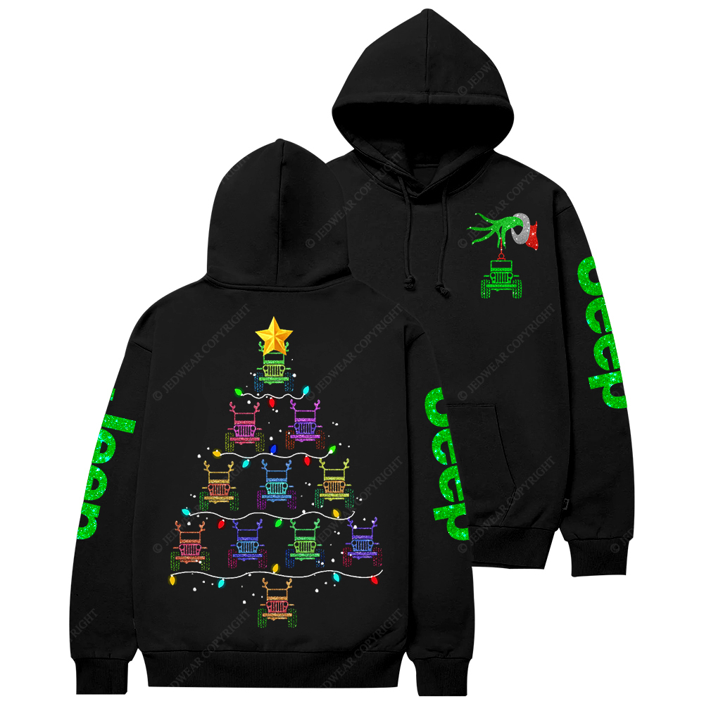 Bling Car Merry Christmas Jp Casual Hoodie