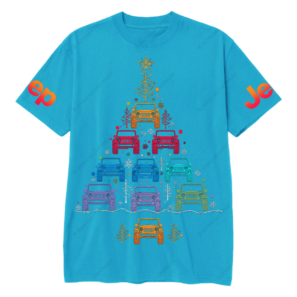 Colorful Lights Merry Christmas Jp T-Shirt