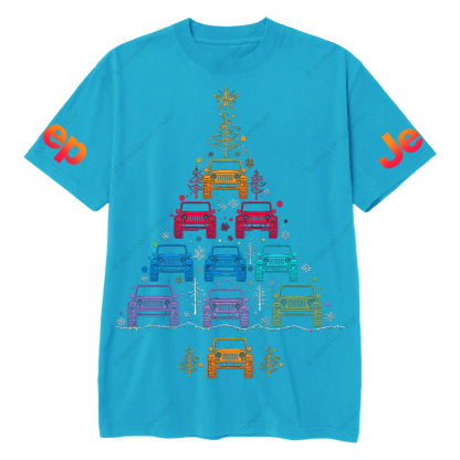 Colorful Lights Merry Christmas Jp T-Shirt