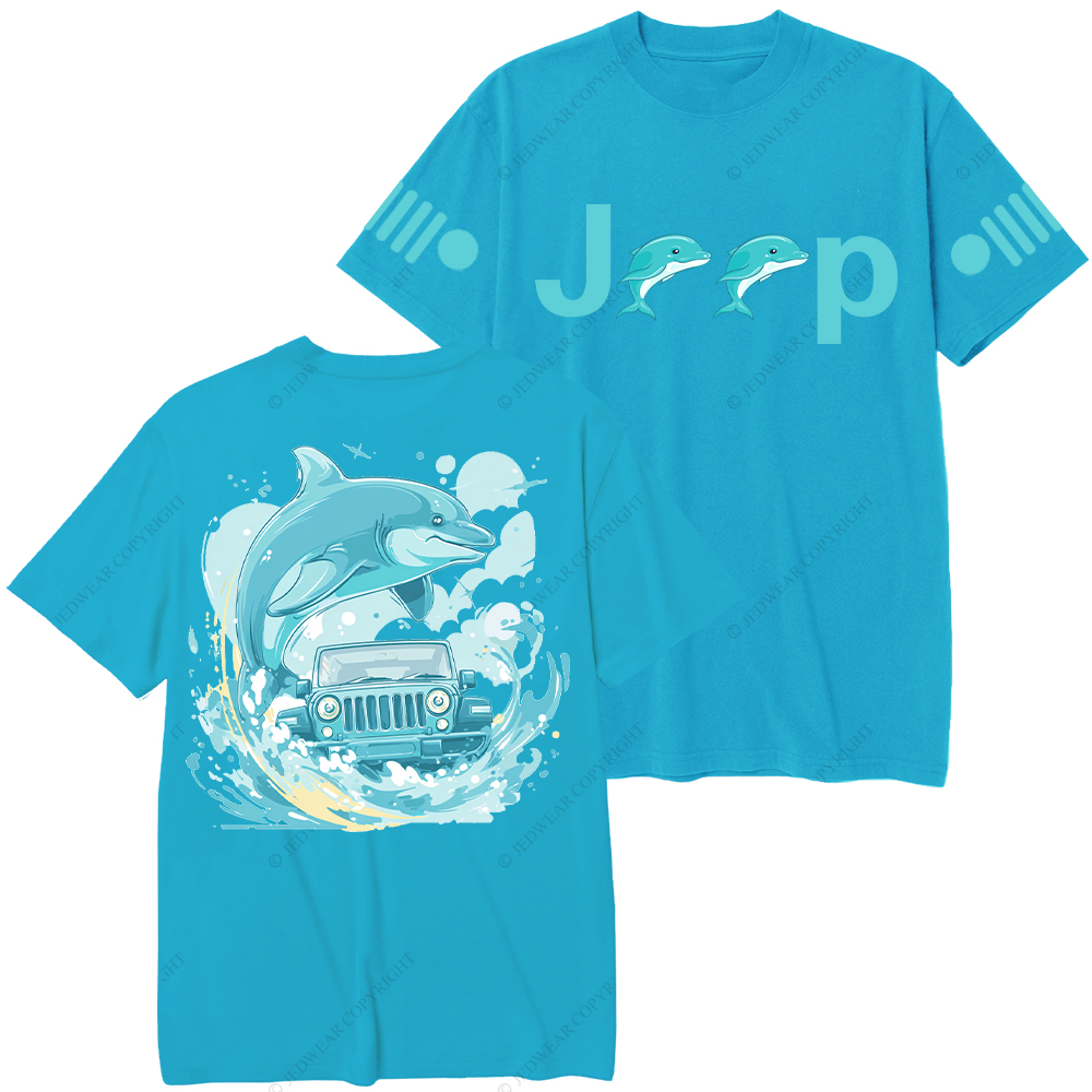 Dolphin Waves Surf Jp T-Shirt