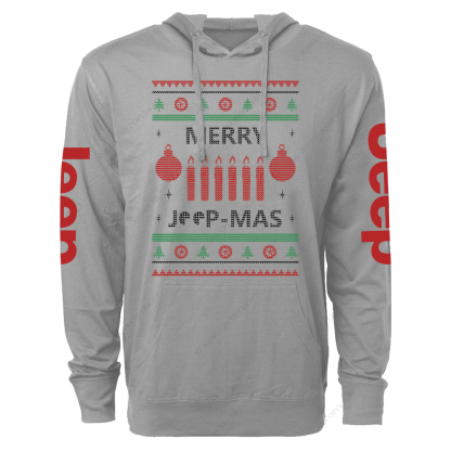 Ugly Merry Christmas Jp Oversized Lightweight Hoodie   