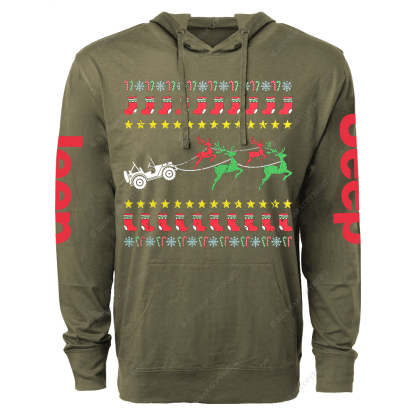 Ugly Merry Christmas Jp Oversized Lightweight Hoodie   