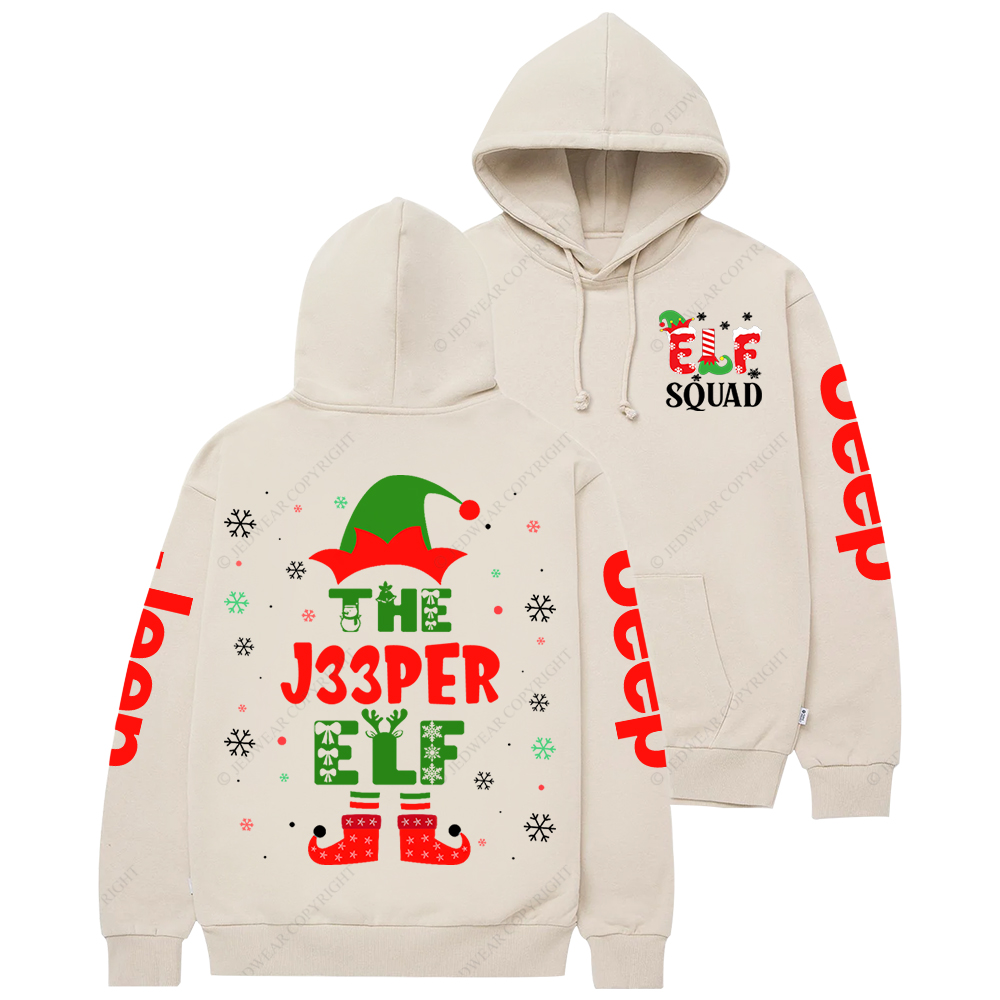 Elf Squad Christmas Jp Casual Hoodie