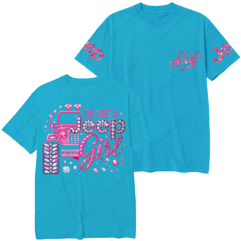 Rhinestone Pink Bling Car Jp T-Shirt