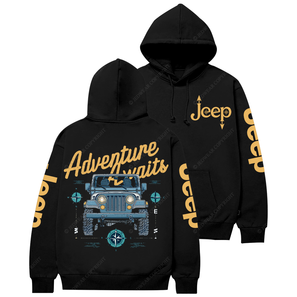 Adventure Awaits  Compass Jp Casual Hoodie