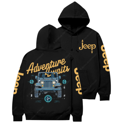 Adventure Awaits  Compass Jp Casual Hoodie