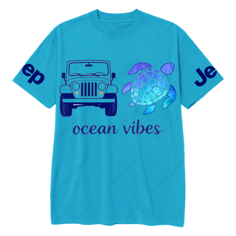 Blue Turtle Ocean Vibes Jp T-Shirt