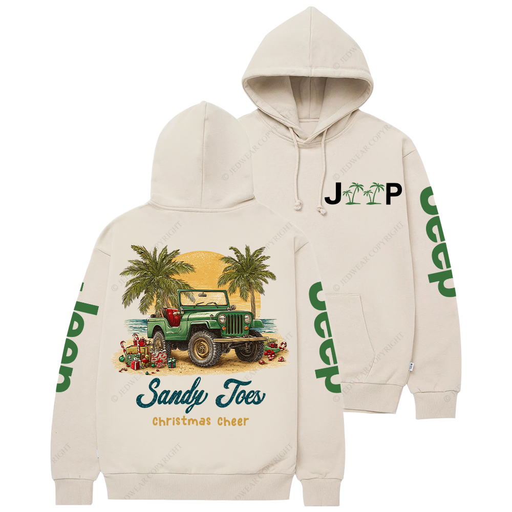 Sandy Toes Christmas Cheer Jp Casual Hoodie