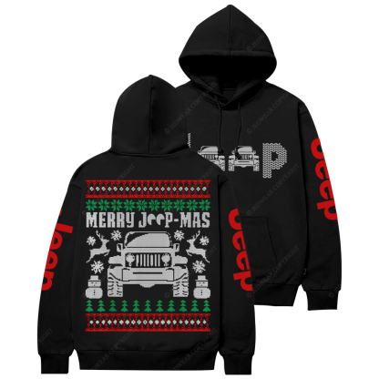 Ugly Merry Christmas Buffalo Plaid Jp Casual Hoodie