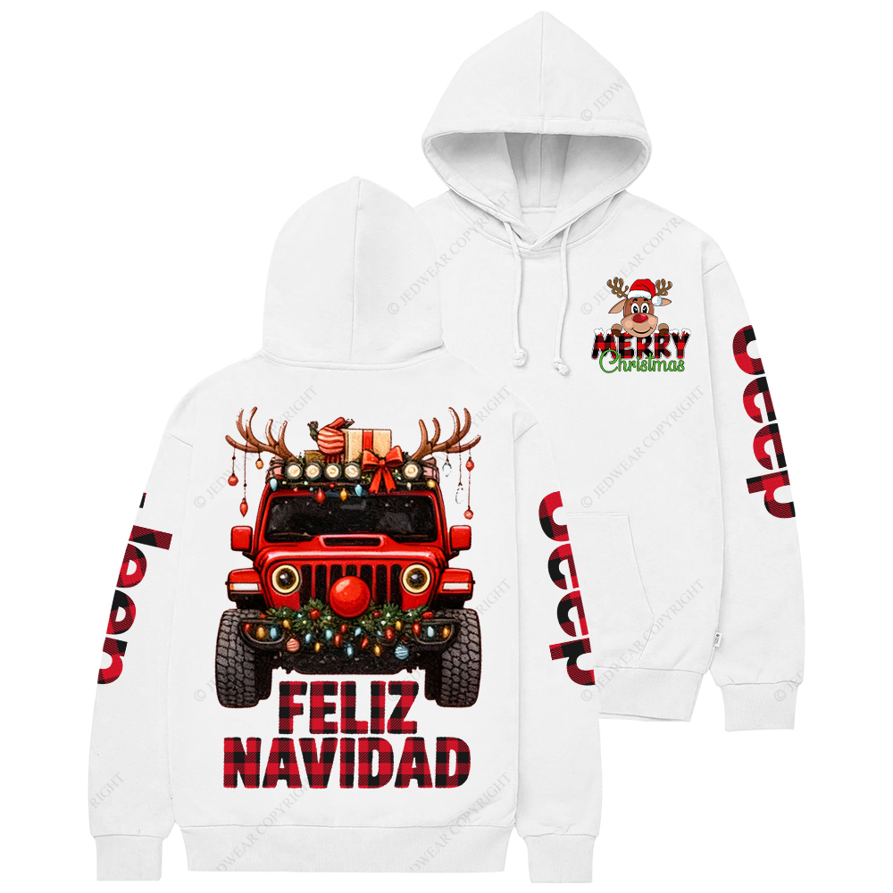Red Car Christmas  Jp Casual Hoodie