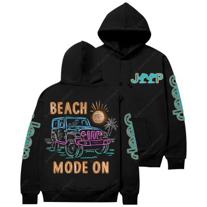 Beach Mode On Jp Casual Hoodie
