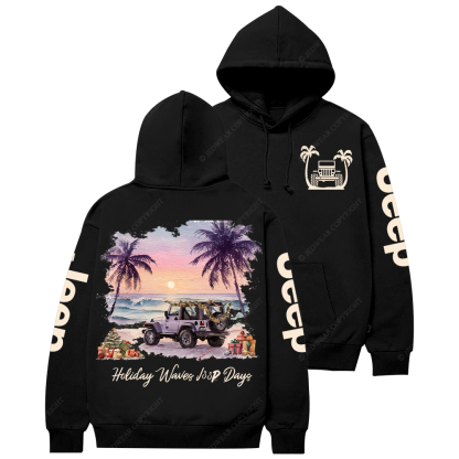 Holiday Waves Car Days Jp Casual Hoodie