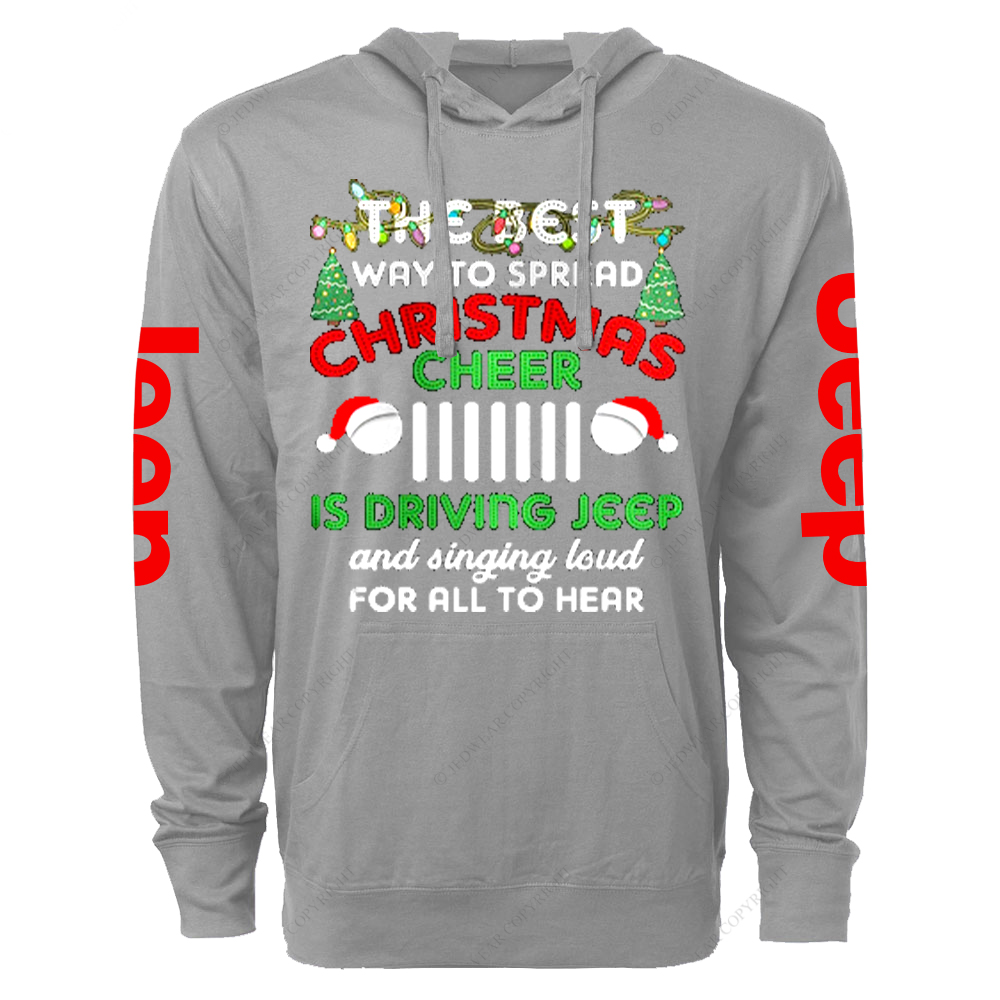 The Best Way To Spread Christmas Cheer Is Driving Jp Oversized Lightweight Hoodie   