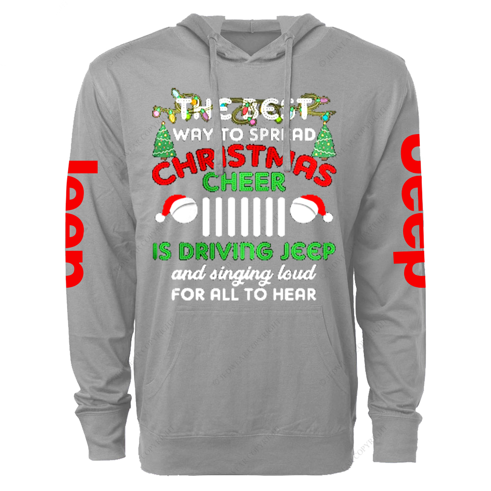 The Best Way To Spread Christmas Cheer Is Driving Jp Oversized Lightweight Hoodie   