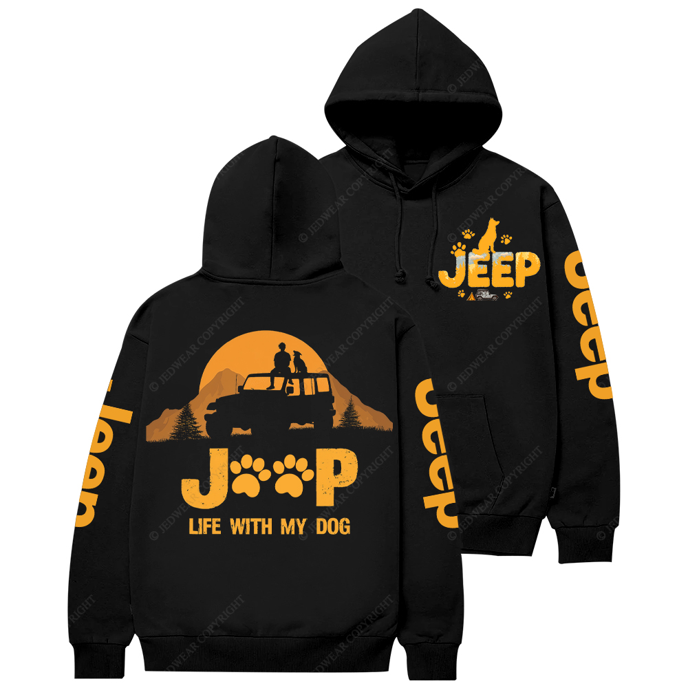  Car Life With My Dog Jp Casual Hoodie