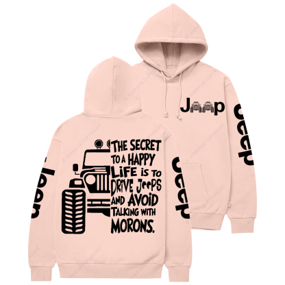 The Secret To A Happy Life Is To Drive Jp Casual Hoodie
