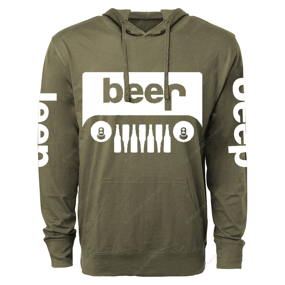 Funny Retro Beer Jp Oversized Lightweight Hoodie   