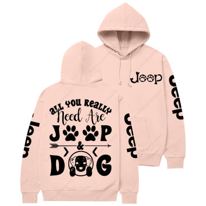 All You Really Need Are Car Dog Jp Casual Hoodie