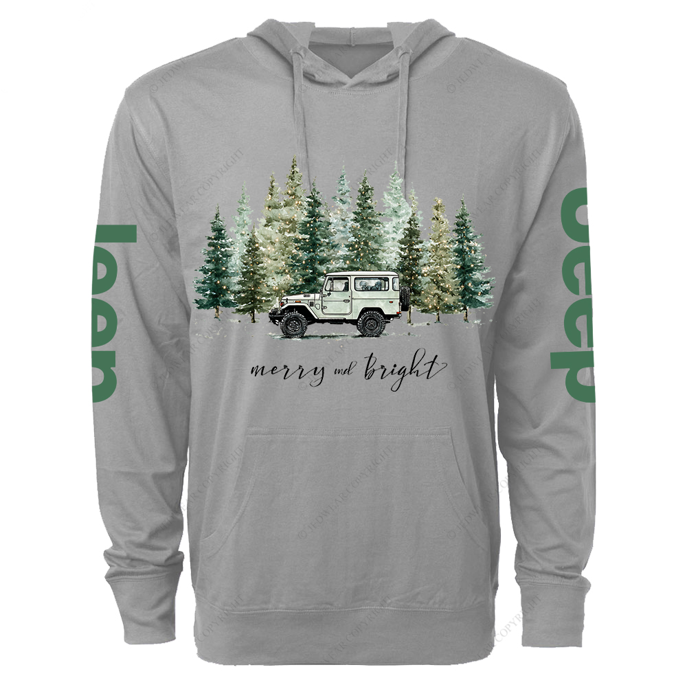 Merry And Bright Jp Oversized Lightweight Hoodie   