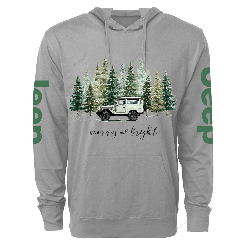 Merry And Bright Jp Oversized Lightweight Hoodie   