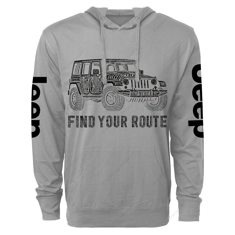 Find Your Route Jp Oversized Lightweight Hoodie   