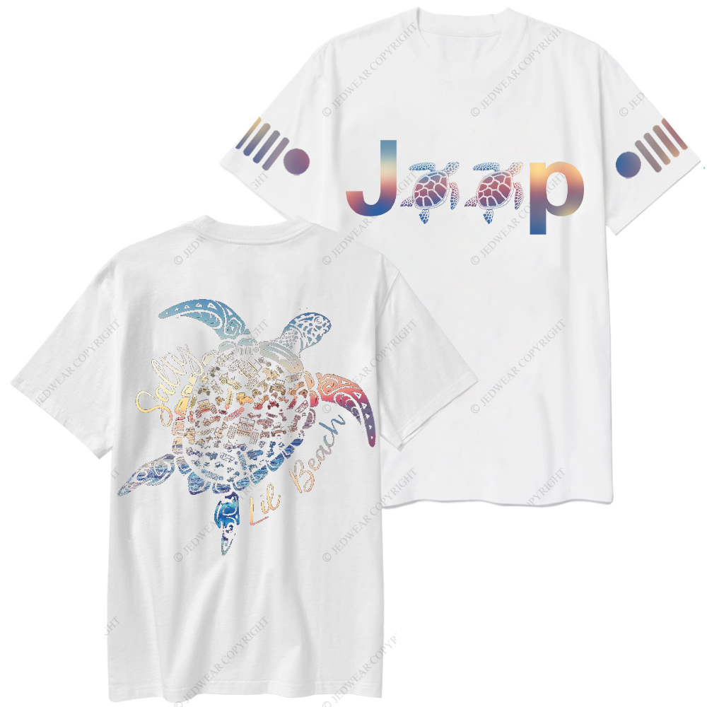 Salty Lie Beach Turtle Jp T-Shirt