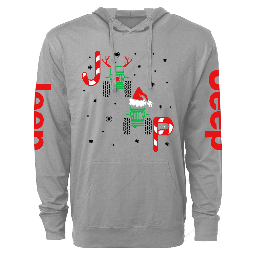 Merry Christmas Snowflakes Antlers Jp Oversized Lightweight Hoodie   