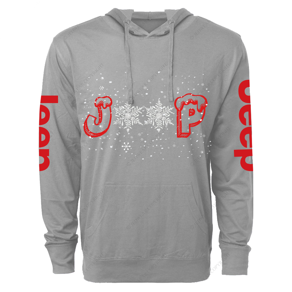 Snowflake Merry Christmas Jp Oversized Lightweight Hoodie   