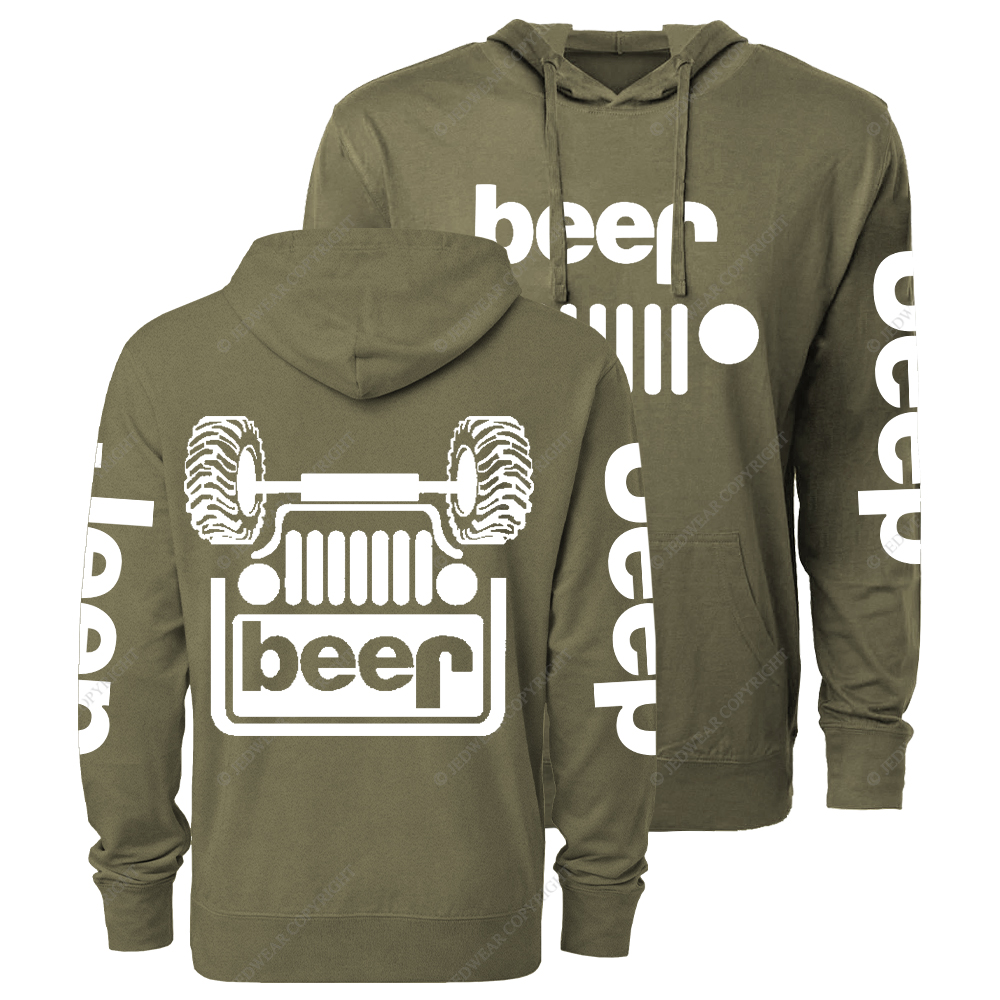 Funny Retro Beer Lover Jp Oversized Lightweight Hoodie   