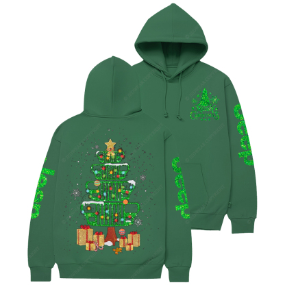 Pine Christmas Tree Jp Casual Hoodie