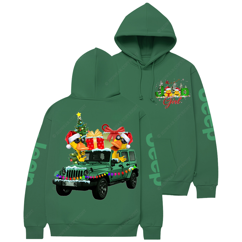 Duck Girl Christmas Jp Casual Hoodie