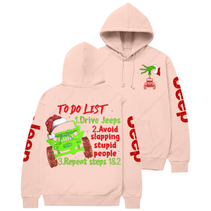 To Do List Jp Three Things Christmas Jp Casual Hoodie