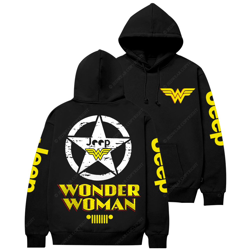 Wonder Woman Military Star Jp Casual Hoodie