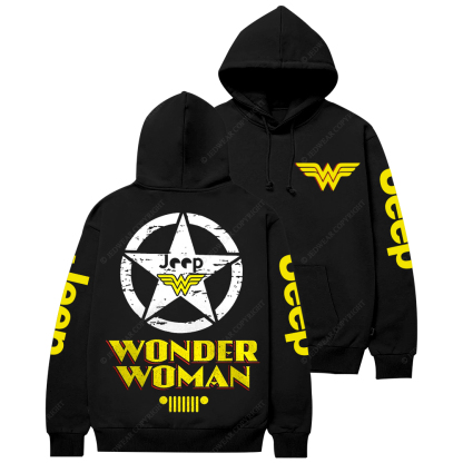Wonder Woman Military Star Jp Casual Hoodie