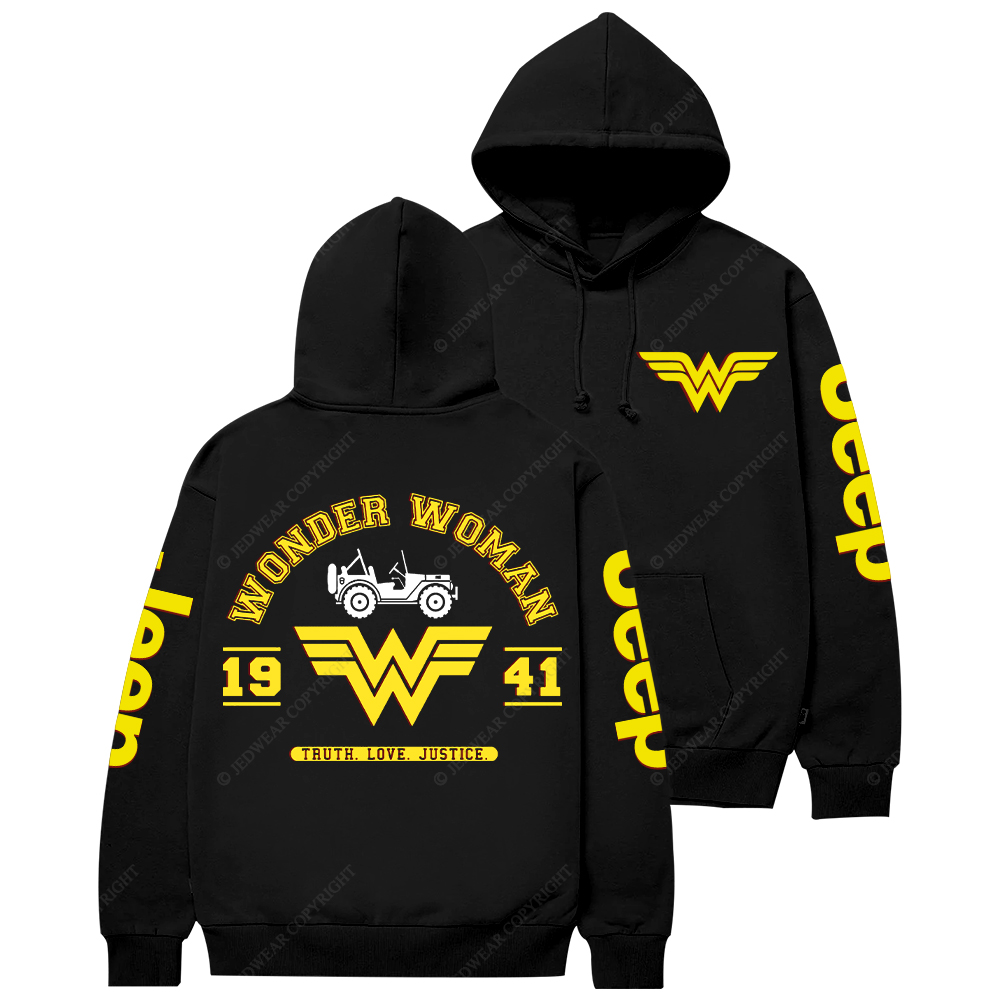 Wonder Woman Truth Love Justice Jp Casual Hoodie