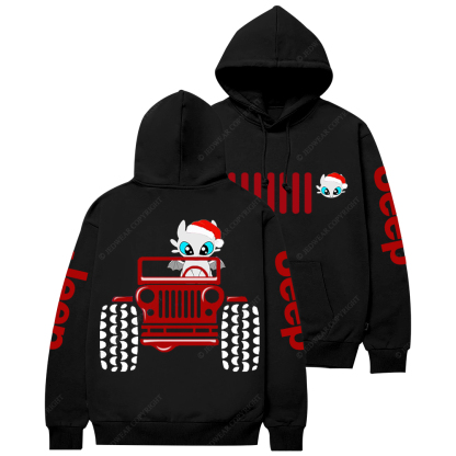 Toothless Driving Off-Road Vehicle Jp Casual Hoodie