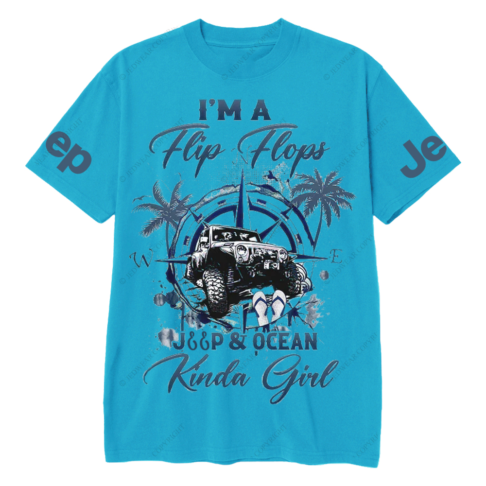 I'm A Flip Flops Jp Ocean Kinda Girl Jp T-Shirt