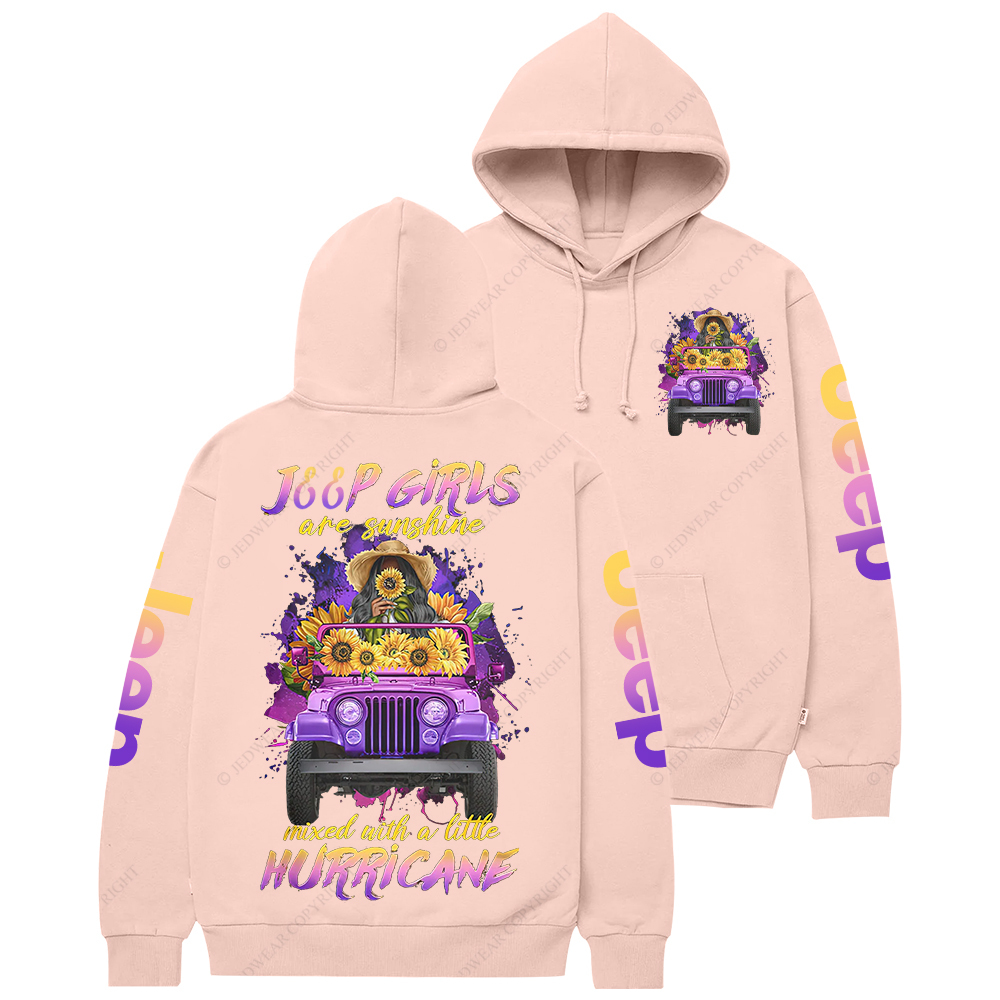 Jp Girls Are Sunshine Mixed With A Little Hurricane Jp Casual Hoodie